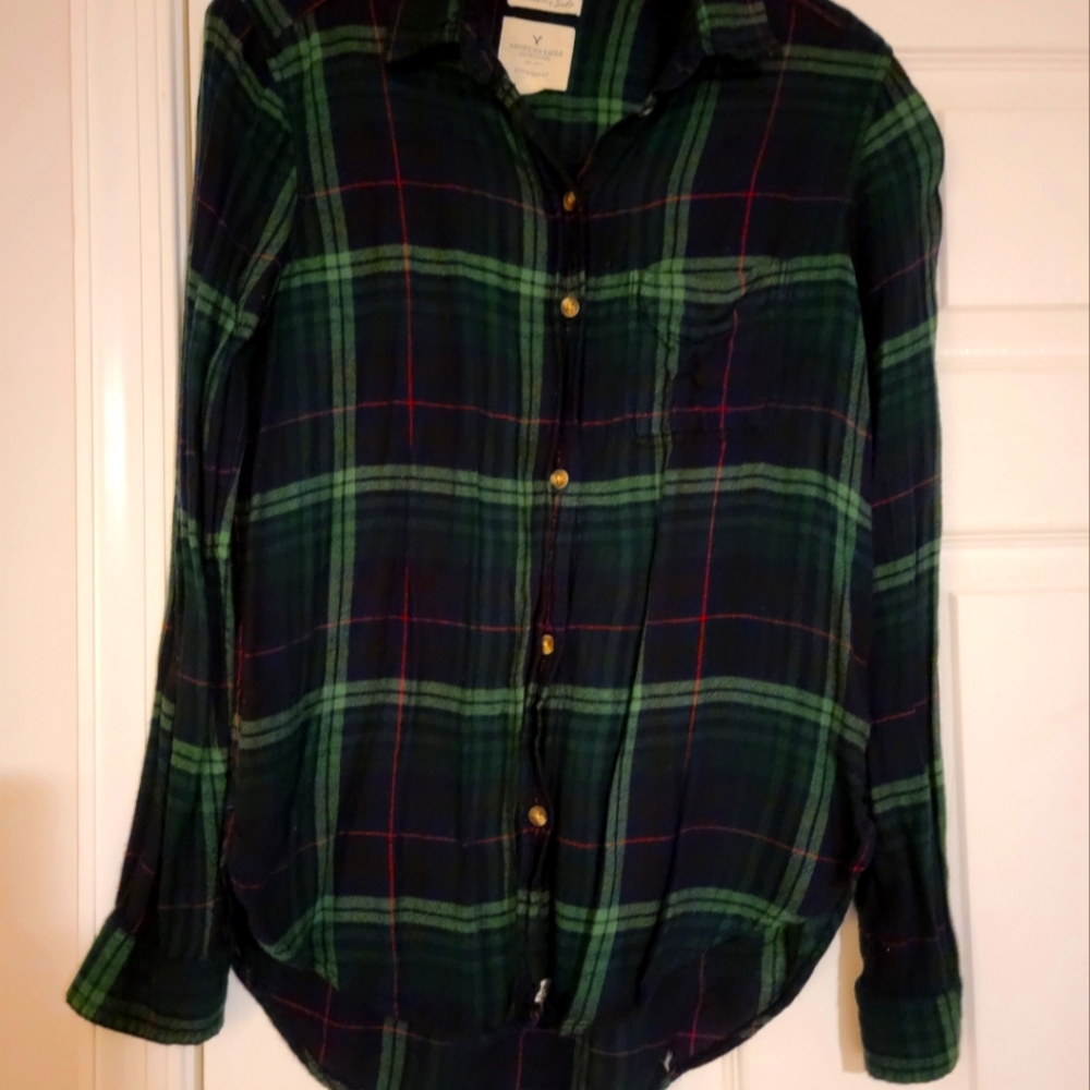 Plaid long sleeve shirt